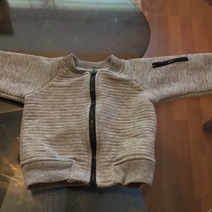 Gray zip up jacket